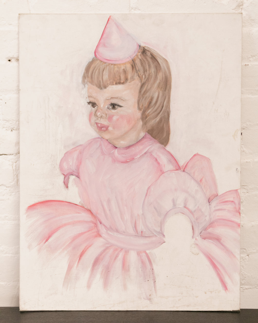 Girl in Pink Painting