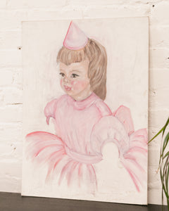 Girl in Pink Painting