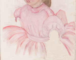 Girl in Pink Painting