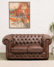 Load image into Gallery viewer, Brown Chesterfield Sofa
