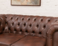 Load image into Gallery viewer, Brown Chesterfield Sofa
