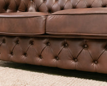 Load image into Gallery viewer, Brown Chesterfield Sofa
