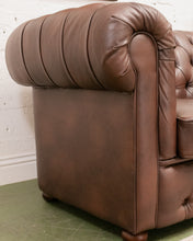 Load image into Gallery viewer, Brown Chesterfield Sofa
