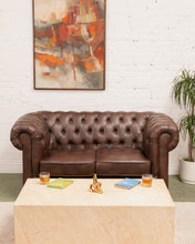 Load image into Gallery viewer, Brown Chesterfield Sofa
