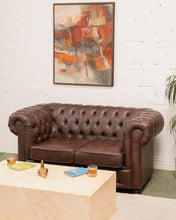 Load image into Gallery viewer, Brown Chesterfield Sofa
