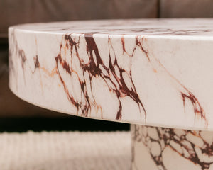 Concrete Faux Marble Coffee Table