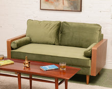 Load image into Gallery viewer, Clement Sofa in Olive Green
