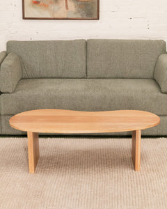 Solid Oak Amoeba Coffee Table