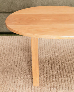 Solid Oak Amoeba Coffee Table