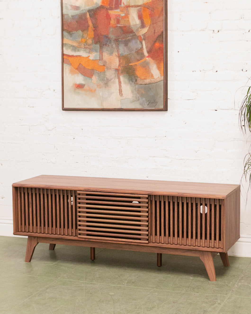 Axel Slat Credenza Media Stand