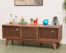 Load image into Gallery viewer, Axel Slat Credenza Media Stand
