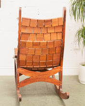 Load image into Gallery viewer, American Designer, Rocking Chair, Pine, Cord, USA, 1970
