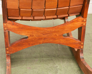 American Designer, Rocking Chair, Pine, Cord, USA, 1970