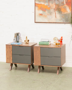 Anaith Nightstands in Grey