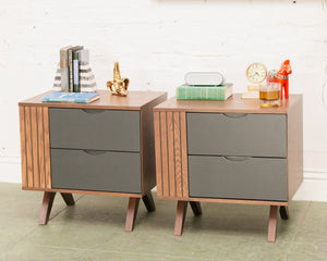 Anaith Nightstands in Grey