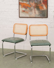 Load image into Gallery viewer, Green Rattan Chair
