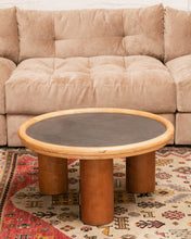 Load image into Gallery viewer, Round Table Chunky Legs Black Top
