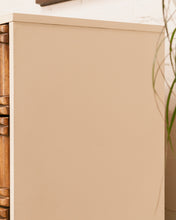 Load image into Gallery viewer, Cream and Rattan Vintage Credenza
