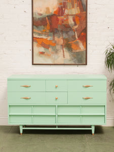 Seafoam Green 1950’s Dresser