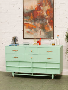 Seafoam Green 1950’s Dresser