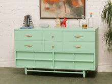 Load image into Gallery viewer, Seafoam Green 1950’s Dresser
