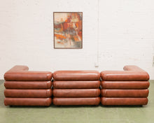 Load image into Gallery viewer, Elodie 4 Piece Modular Sectional in Saddle Brown Leather
