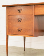 Load image into Gallery viewer, Walnut Mid Century Desk
