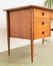 Load image into Gallery viewer, Walnut Mid Century Desk
