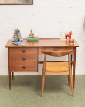 Load image into Gallery viewer, Walnut Mid Century Desk
