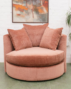 Bianca Swivel Chair in Belmont Clay