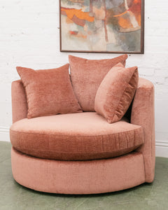 Bianca Swivel Chair in Belmont Clay