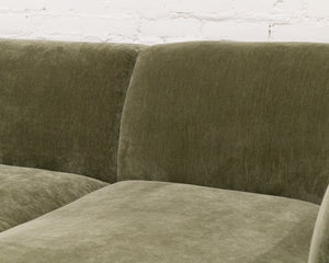 Bonnie 2 Piece Sectional Sofa in Amici Moss