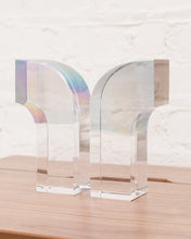 Load image into Gallery viewer, Pair of Lucite Half Arc Bookends
