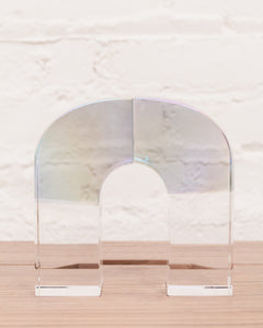 Pair of Lucite Half Arc Bookends