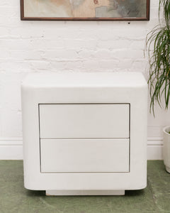 Stucco Post Modern Nightstand