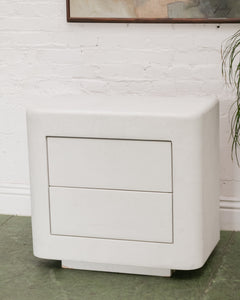 Stucco Post Modern Nightstand