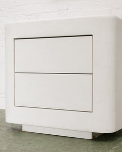 Stucco Post Modern Nightstand