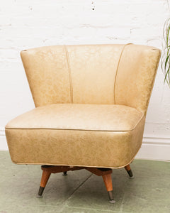 Embossed Vintage Swivel Chair