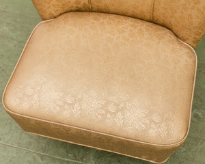 Embossed Vintage Swivel Chair