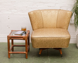 Embossed Vintage Swivel Chair