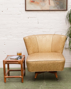 Embossed Vintage Swivel Chair