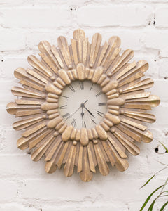 Gold SunBurst Clock