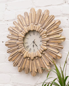 Gold SunBurst Clock