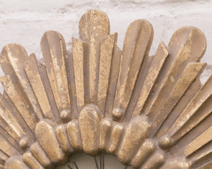 Gold SunBurst Clock