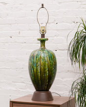 Load image into Gallery viewer, Glazed Green Potters Lamp
