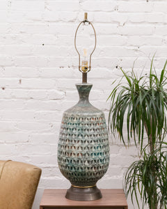 Textured Ceramic Potters Lamp