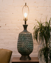 Load image into Gallery viewer, Textured Ceramic Potters Lamp
