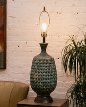 Load image into Gallery viewer, Textured Ceramic Potters Lamp
