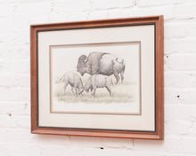 Load image into Gallery viewer, American Buffalo Lithograph Signed Art
