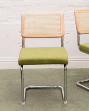 Load image into Gallery viewer, Olive Green Rattan Chair
